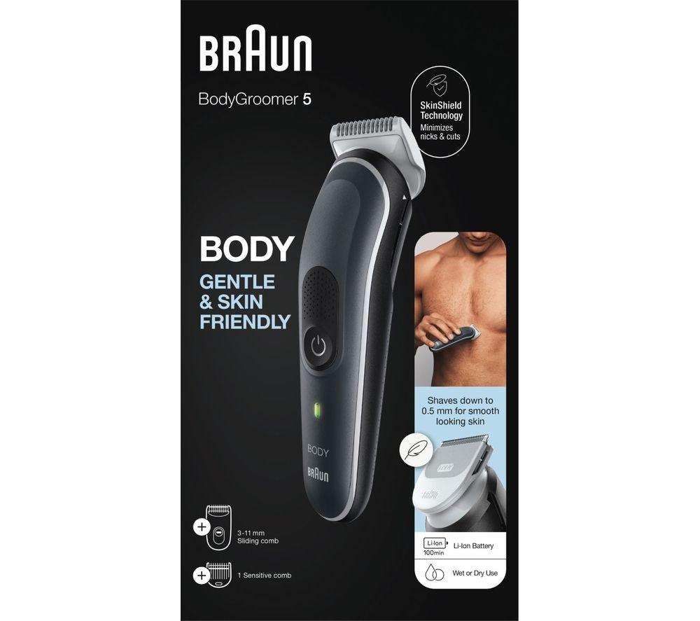 Braun BG5350 Body Groomer 5, Manscape Tool for Men With SkinShield Tec