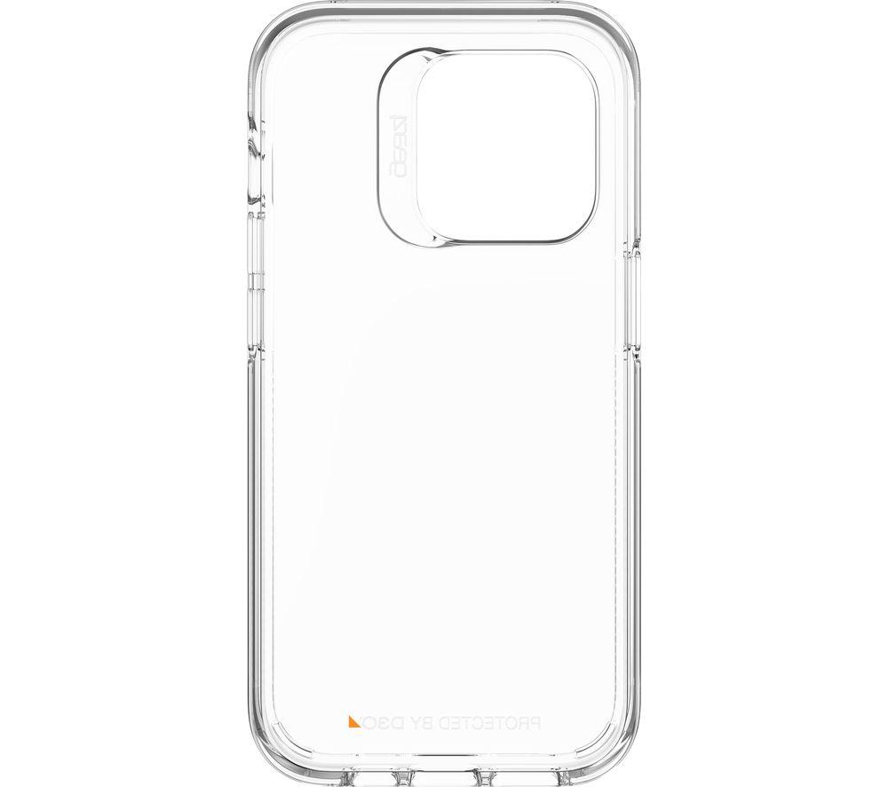 ZAGG Gear 4 Crystal Palace D30 Protective Case Compatible with iPhone 14 Pro, Slim, Lightweight, Shockproof, MagSafe, Wireless Charging, (Clear)