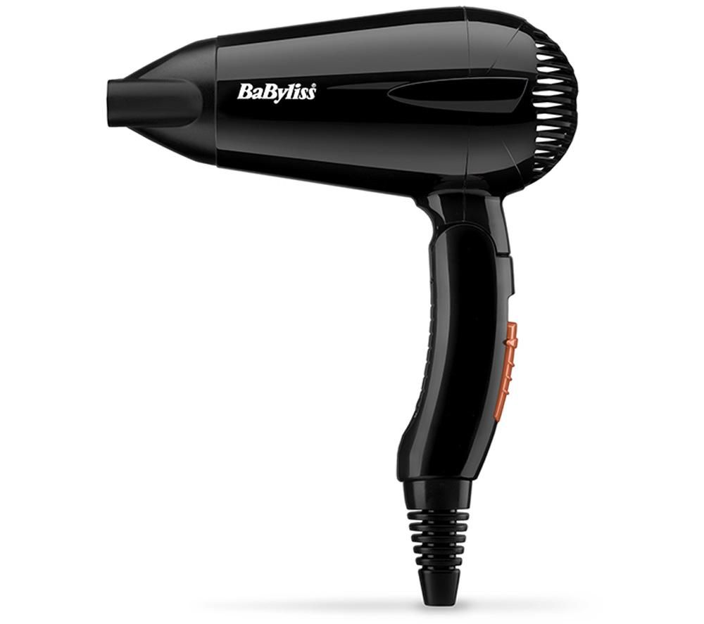 BABYLISS Travel Dry 2000 Hair Dryer - Black, Silver/Grey,Pink,Gold
