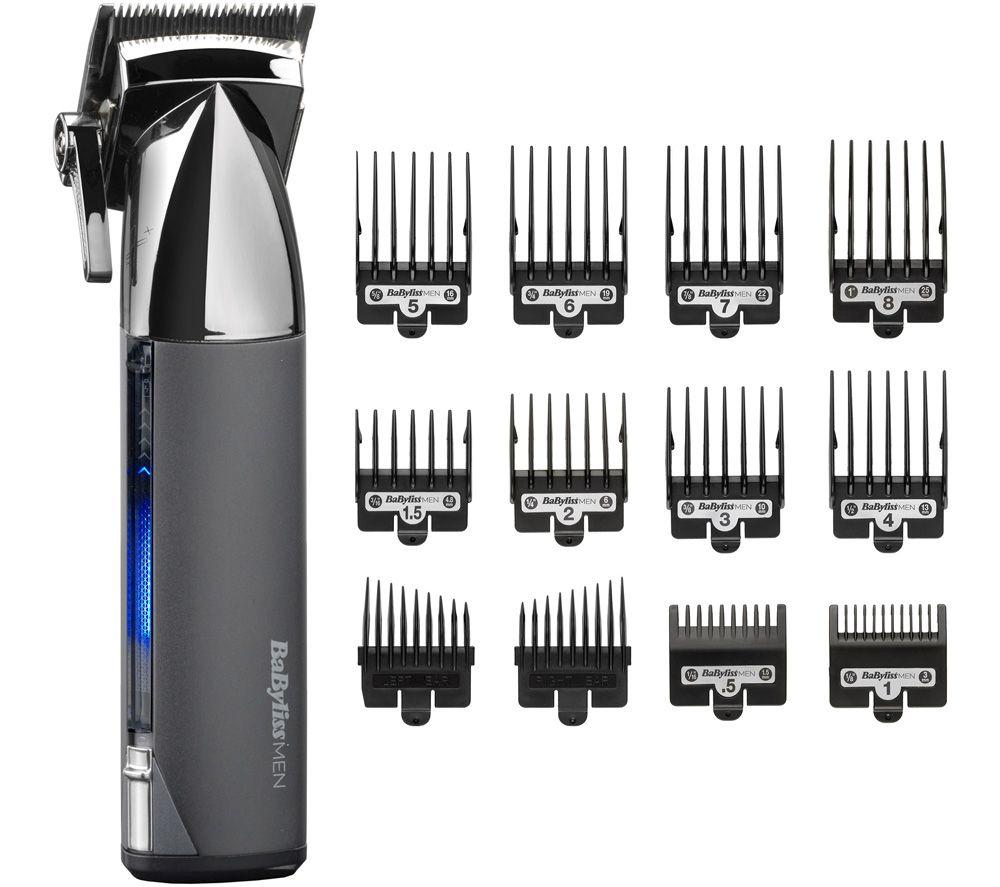 BABYLISS Super-X Metal Series Hair Clipper - Black & Silver, Silver/Grey,Black