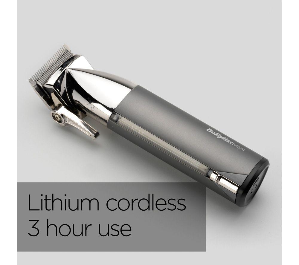 BABYLISS Super-X Metal Series Hair Clipper - Black & Silver image number 5 of 10