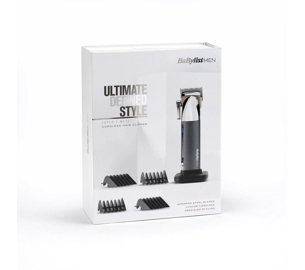 BABYLISS Super-X Metal Series Hair Clipper - Black & Silver image number 10 of 10