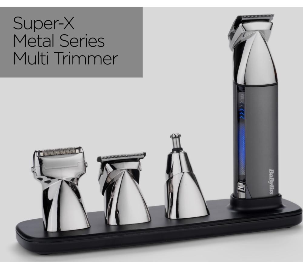 BABYLISS Super-X Metal Series 15-in-1 Wet & Dry Multi-Trimmer Kit - Grey & Chrome image number 7 of 9