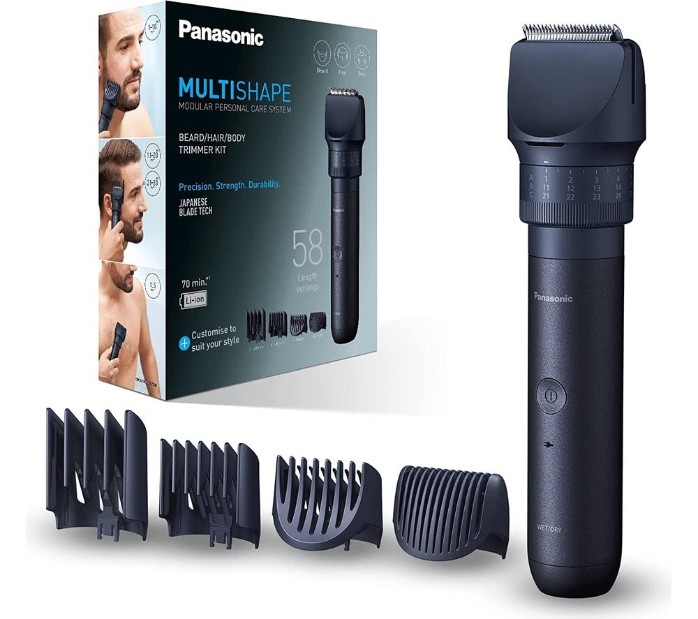 PANASONIC Multishape ER-CKL2 Wet & Dry Beard & Hair Trimmer - Black, Black