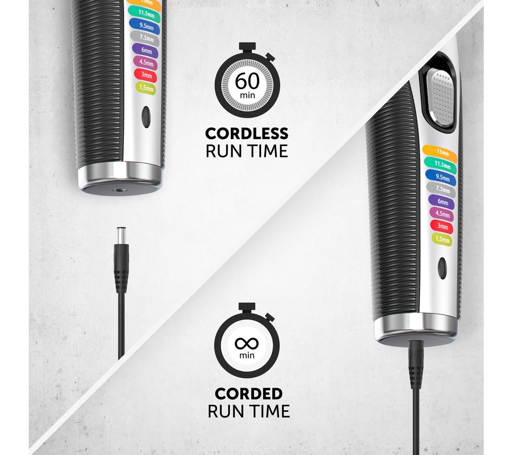 WAHL Colour Trim Stubble & Beard Trimmer Kit - Black & Silver image number 5 of 7