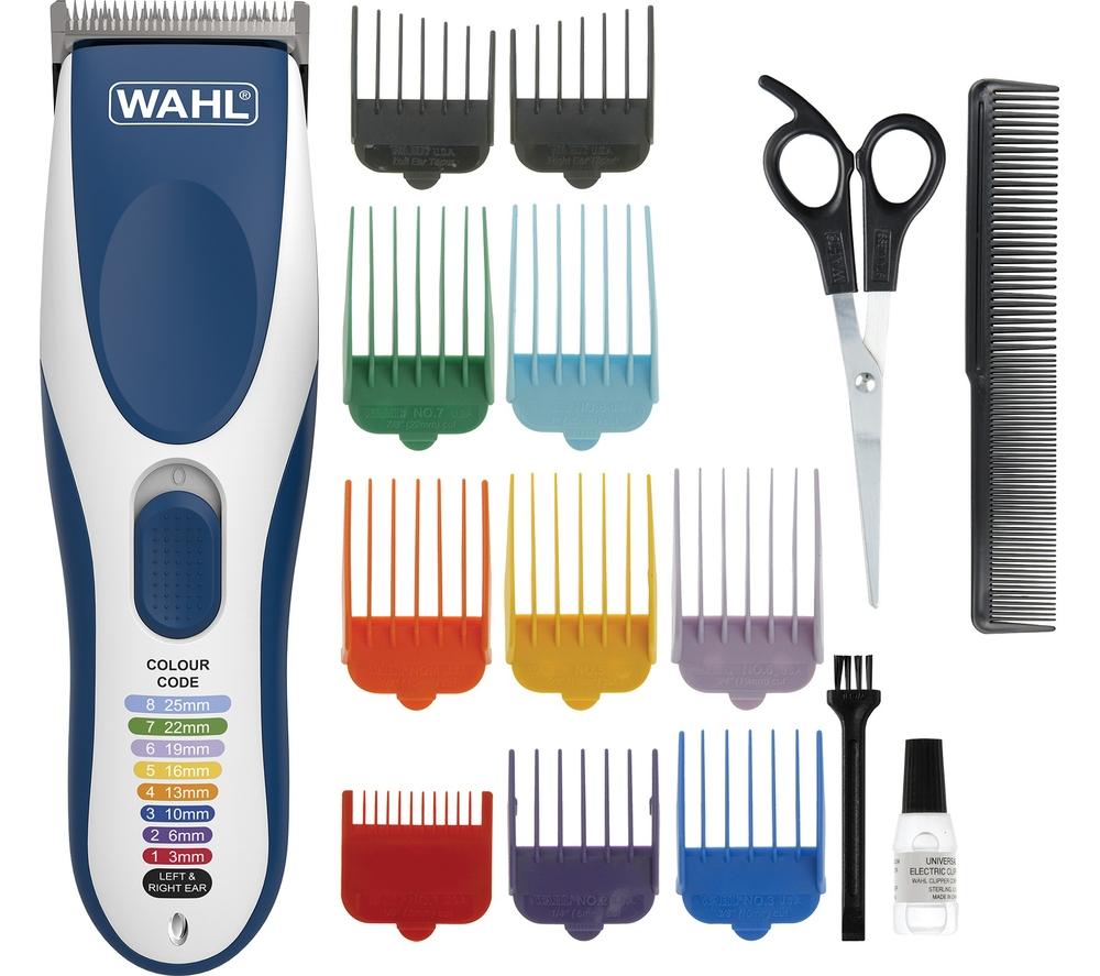 WAHL Colour Pro 9649-017 Hair Clipper - White & Blue, White,Blue