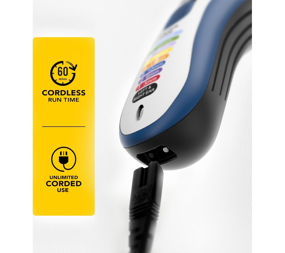 WAHL Colour Pro 9649-017 Hair Clipper - White & Blue image number 6 of 7