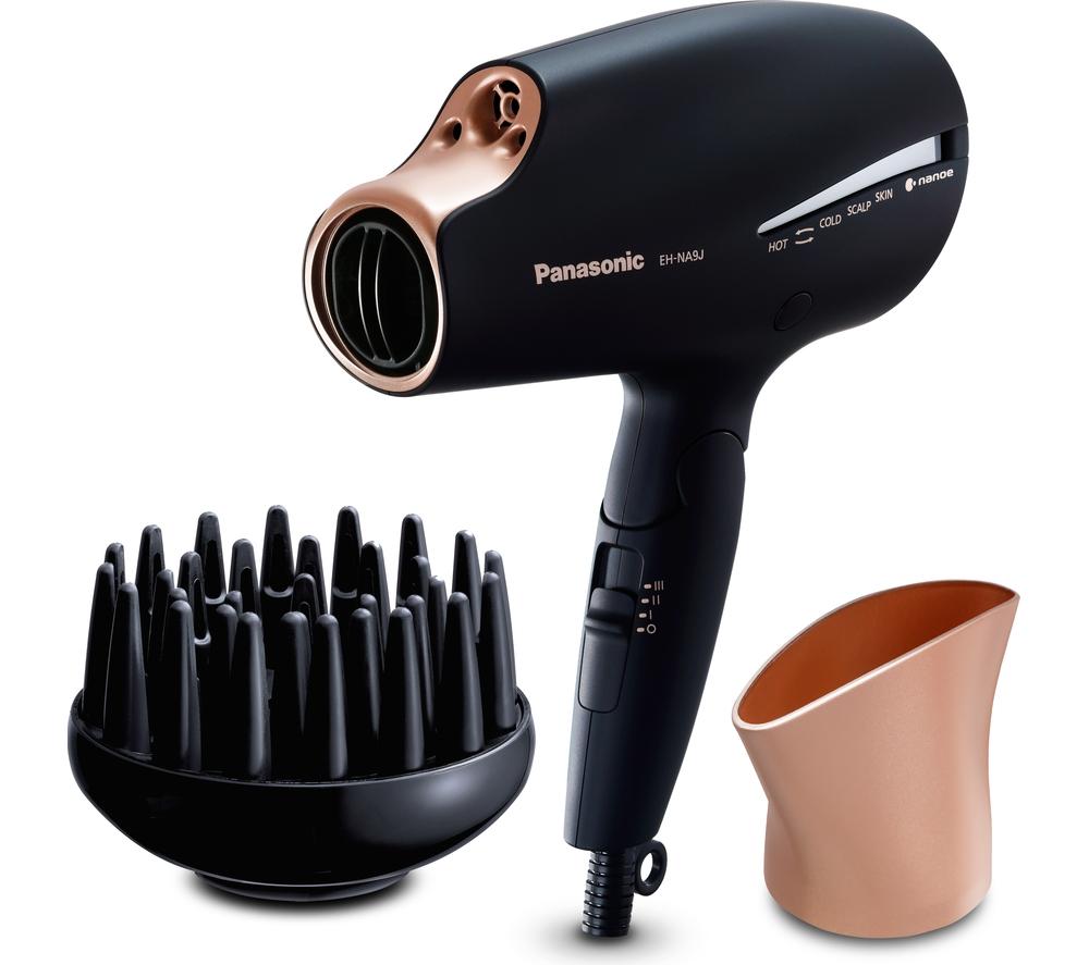 PANASONIC EH-NA9J Hair Dryer - Black & Rose Gold, Pink,Gold,Black