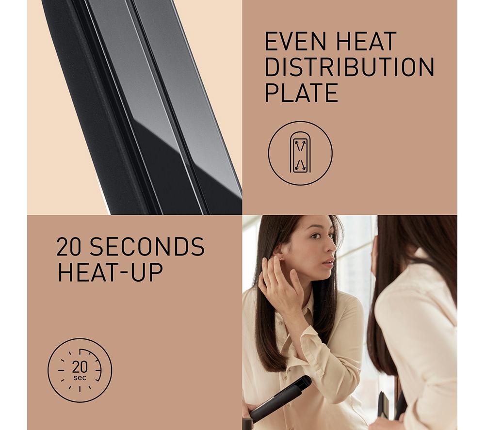 PANASONIC Nanoe EH-HS0E Hair Straightener - Black & Champagne Gold image number 6 of 8