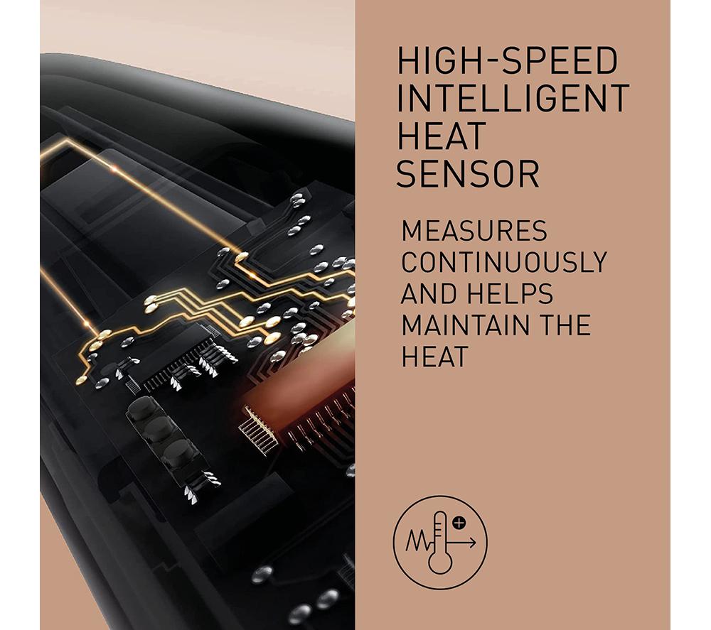 PANASONIC Nanoe EH-HS0E Hair Straightener - Black & Champagne Gold image number 7 of 8