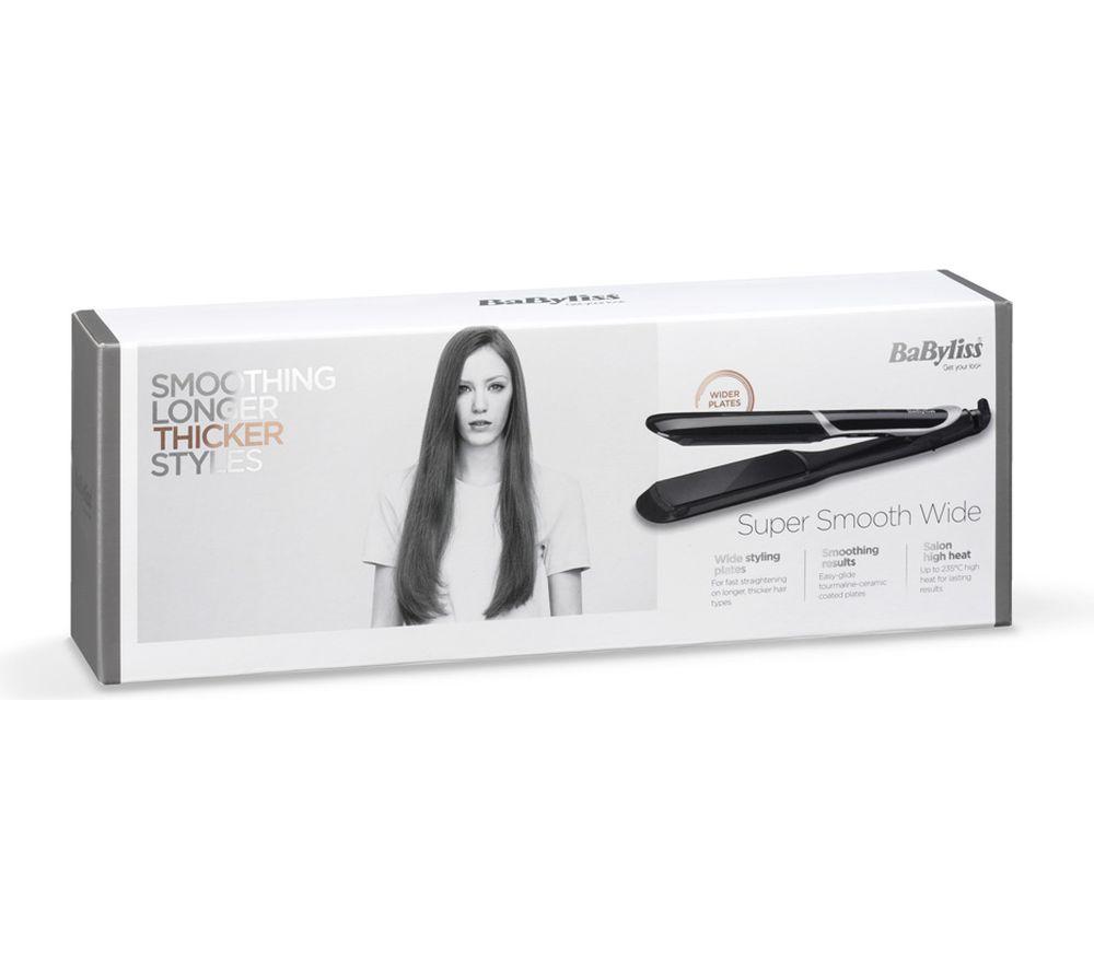 BABYLISS Super Smooth Wide 2597U Hair Straightener - Black image number 8 of 8