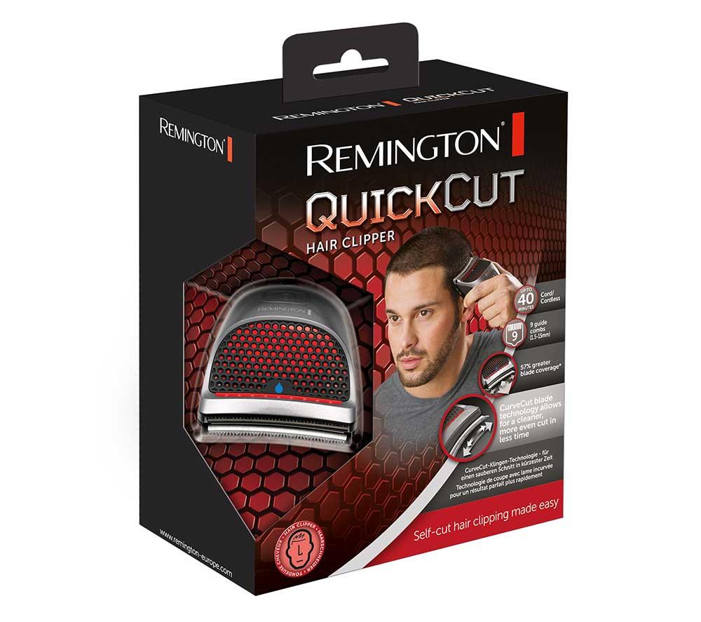 REMINGTON HC4250 Quick Cut Wet & Dry Hair Clipper - Black & Silver image number 10 of 10