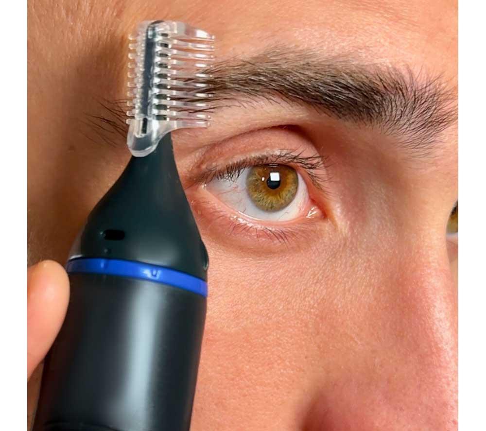 REMINGTON Nano NE3850 Wet & Dry Nose & Ear Trimmer - Grey & Blue image number 6 of 11