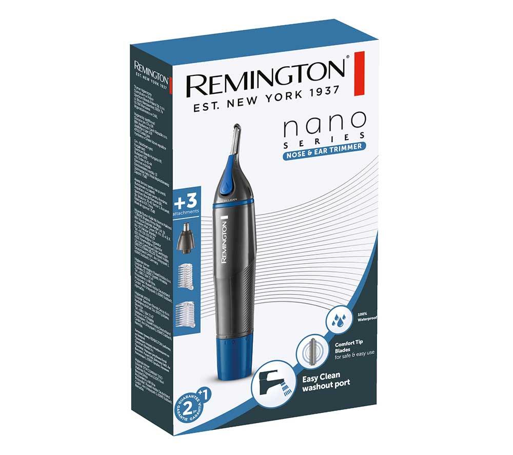 REMINGTON Nano NE3850 Wet & Dry Nose & Ear Trimmer - Grey & Blue image number 10 of 11