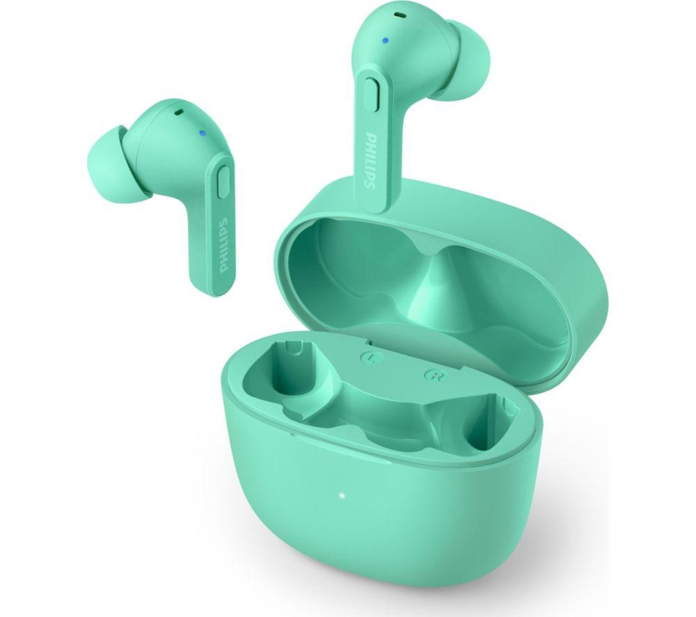 PHILIPS TAT2206GR Wireless Bluetooth Earbuds - Green image number 4 of 4