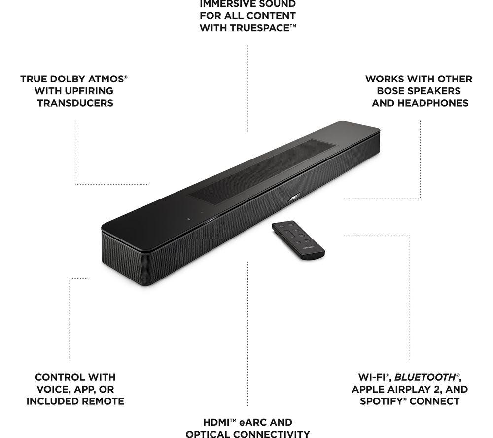 Buy BOSE Smart Soundbar 600 with Dolby Atmos Amazon Alexa