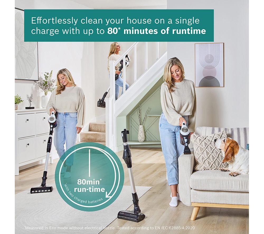 BOSCH Unlimited 7 BCS712GB Dual Battery Cordless Vacuum Cleaner - White & Black image number 3 of 13