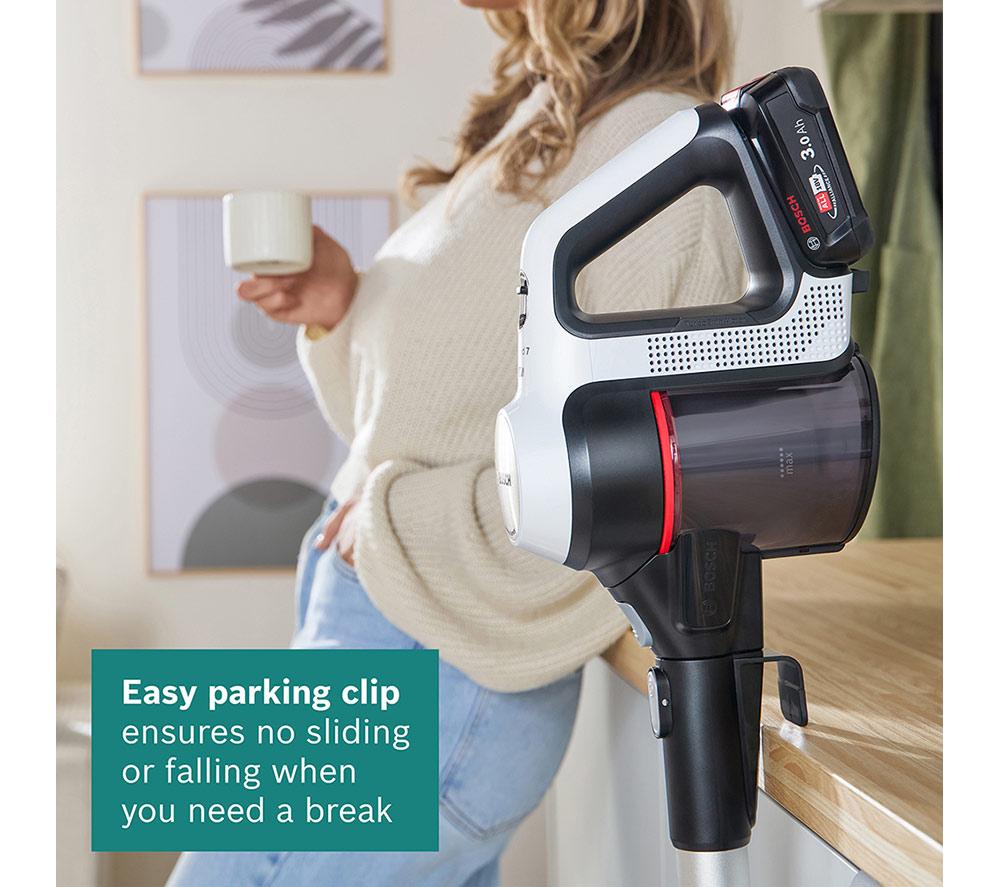BOSCH Unlimited 7 BCS712GB Dual Battery Cordless Vacuum Cleaner - White & Black image number 10 of 13