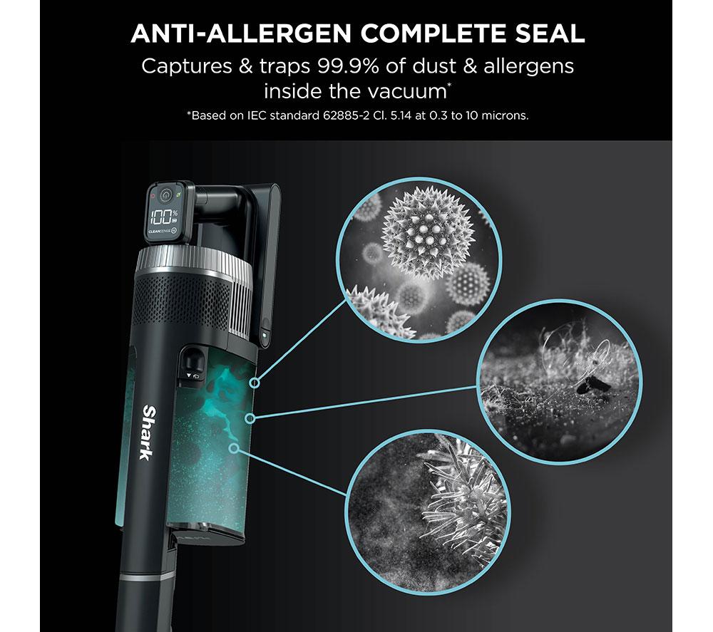 SHARK Stratos Anti Hair Wrap Plus Pet Pro IZ420UKT Cordless Vacuum Cleaner - Silver image number 14 of 15