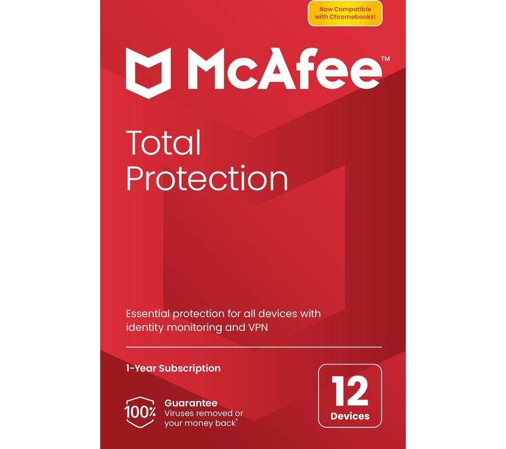 Buy MCAFEE Total Protection 1 year for 12 devices Currys