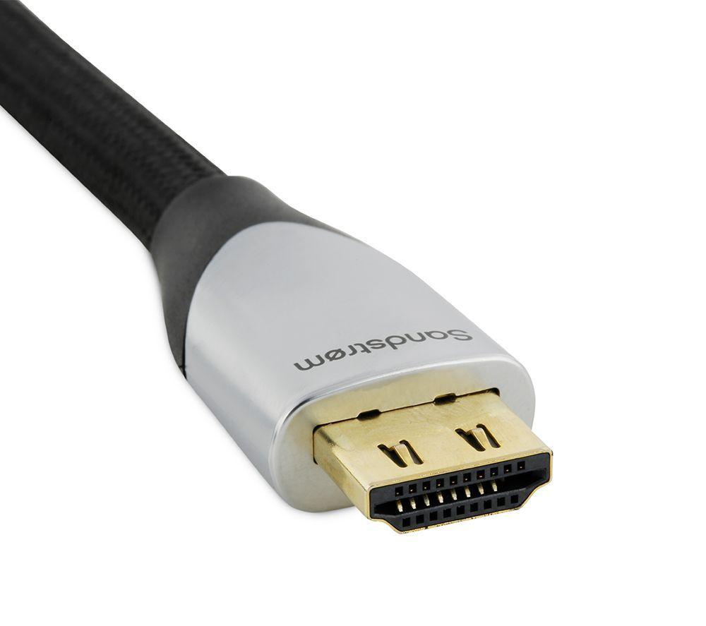 SANDSTROM Tilt 42 - 75" TV Bracket, 2 m High Speed HDMI Cable, Screen Cleaner & Cable Management Bundle image number 6 of 11