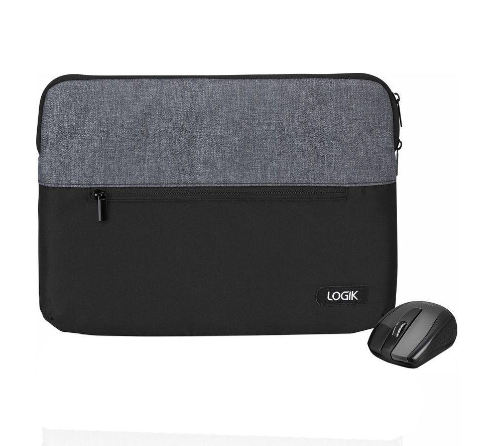 LOGIK 13" Laptop Sleeve, Mouse & 4-port USB Hub, Wireless Keyboard, & Full HD Webcam Bundle image number 2 of 7