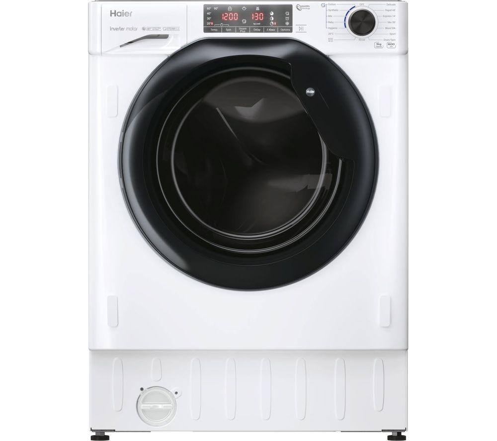 HAIER HWQ90B416FWB Integrated 9 kg 1600 Spin Washing Machine, White