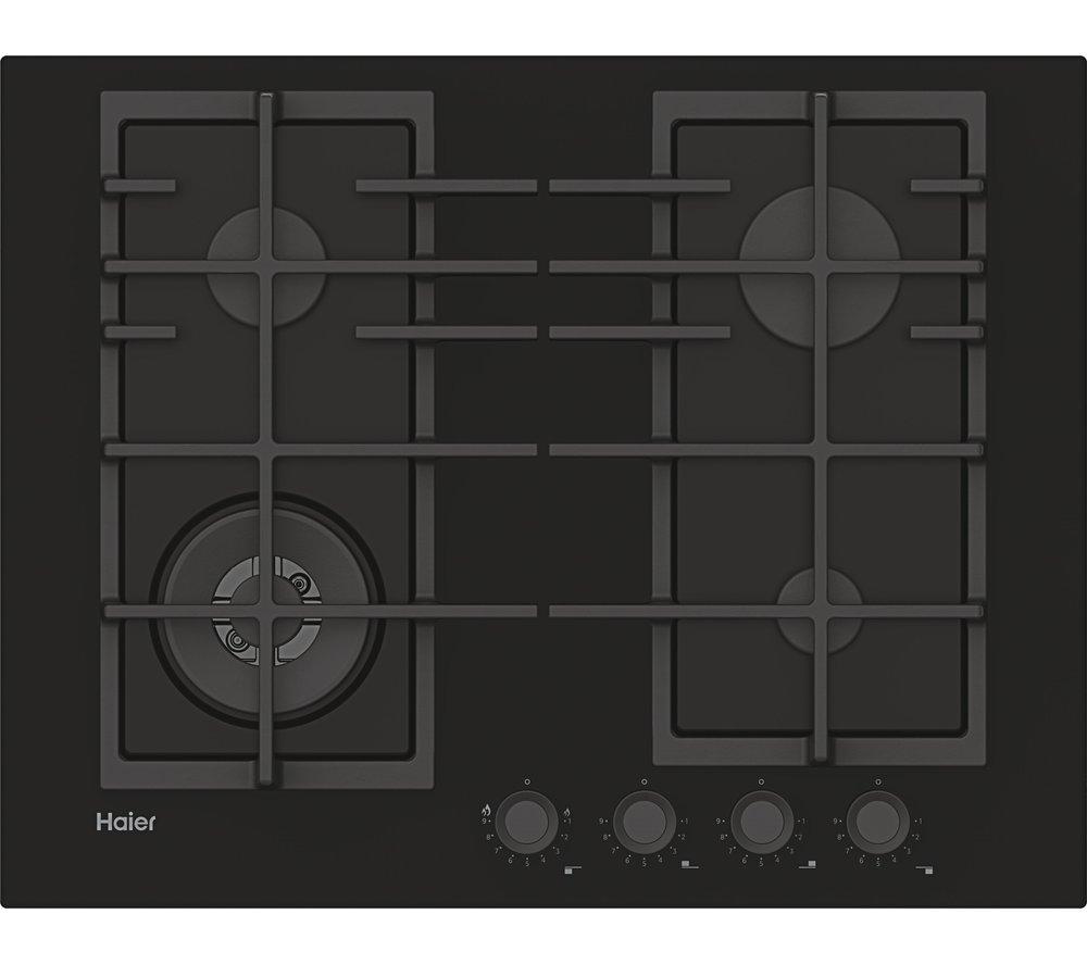 HAIER Series 2 HAVG5BF4S2B 60 cm Gas Hob - Black, Black