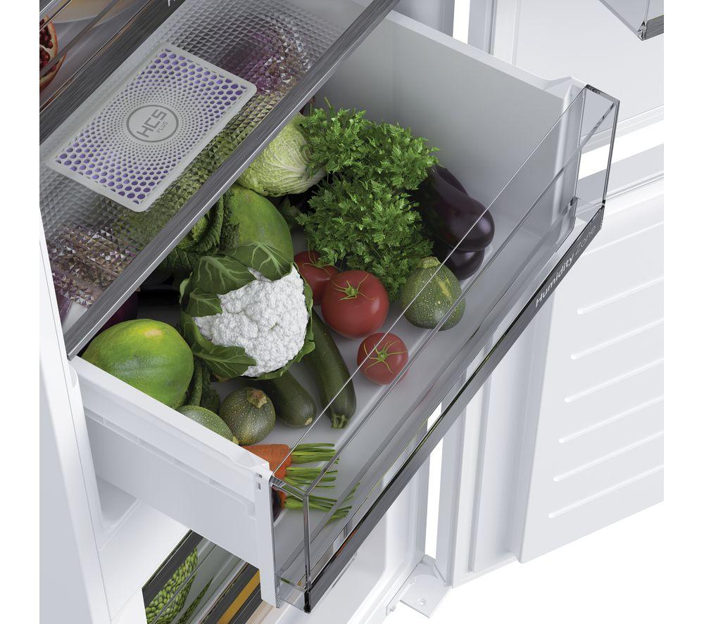 HAIER HBW5518EK Integrated Smart 70/30 Fridge Freezer - Sliding Hinge image number 4 of 11