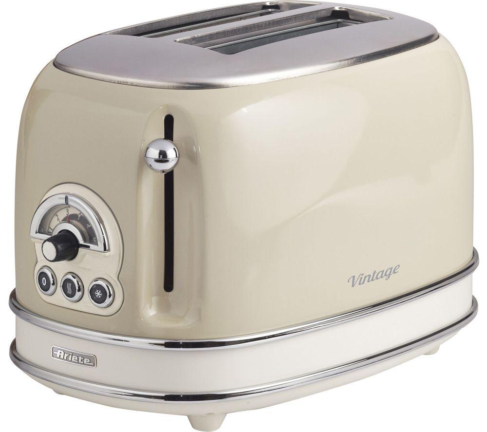 ARIETE Vintage ARPK10 2-Slice Toaster & Traditional Kettle Bundle - Beige image number 2 of 4