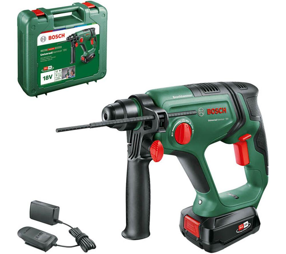 BOSCH UniversalHammer 18 V Cordless Hammer Drill Driver with 1 battery