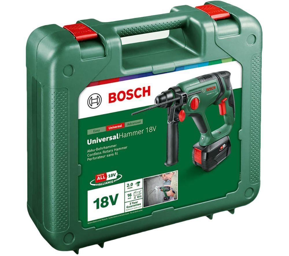 BOSCH UniversalHammer 18 V Cordless Hammer Drill Driver with 1 battery image number 7 of 8