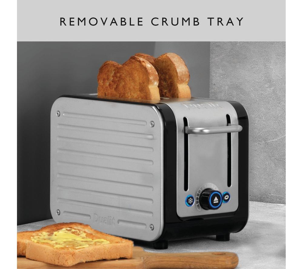 DUALIT Architect 26505 2-Slice Toaster - Black & Stainless Steel image number 2 of 8
