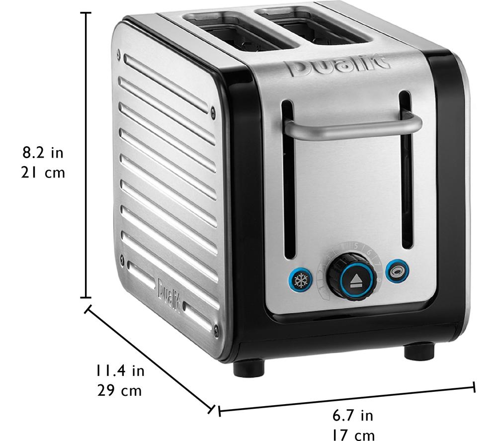 DUALIT Architect 26505 2-Slice Toaster - Black & Stainless Steel image number 8 of 8