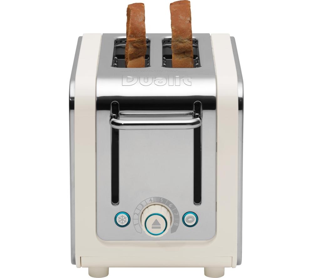 DUALIT Architect 26523 2Slice Toaster Canvas White & Stainless Steel