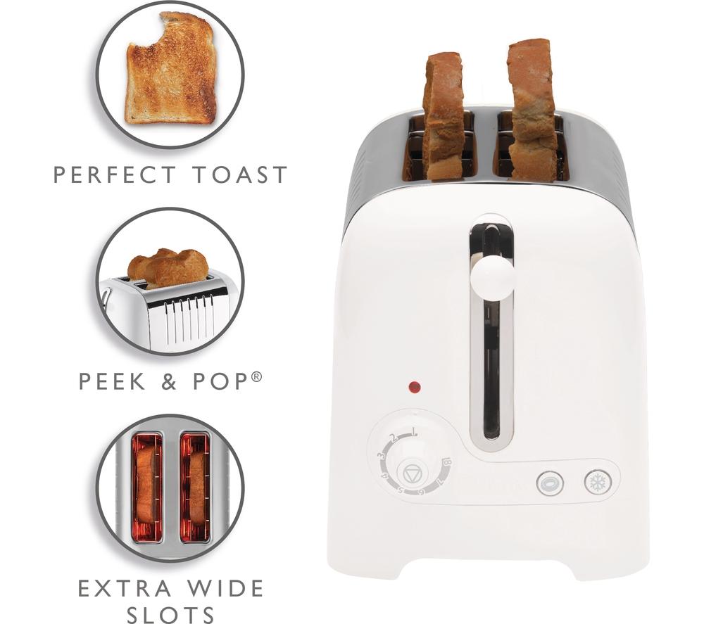 DUALIT Lite 26203 2-Slice Toaster - Gloss White image number 5 of 8