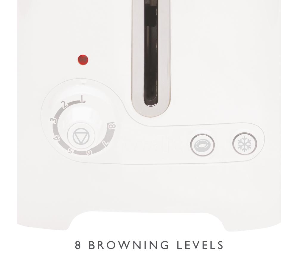 DUALIT Lite 26203 2-Slice Toaster - Gloss White image number 7 of 8