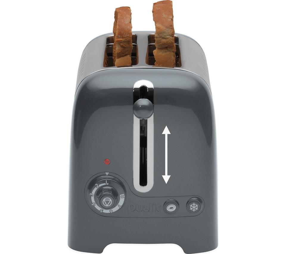 DUALIT Lite 26204 2-Slice Toaster - Grey