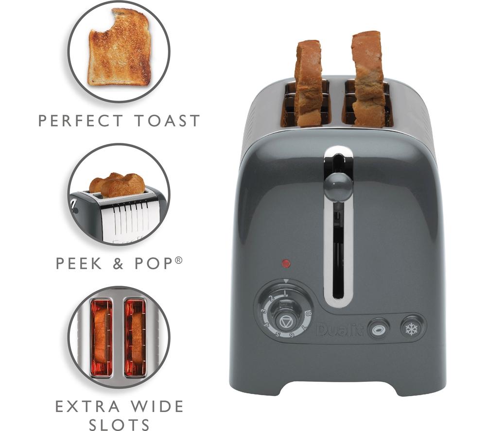 DUALIT Lite 26204 2-Slice Toaster - Grey image number 5 of 8