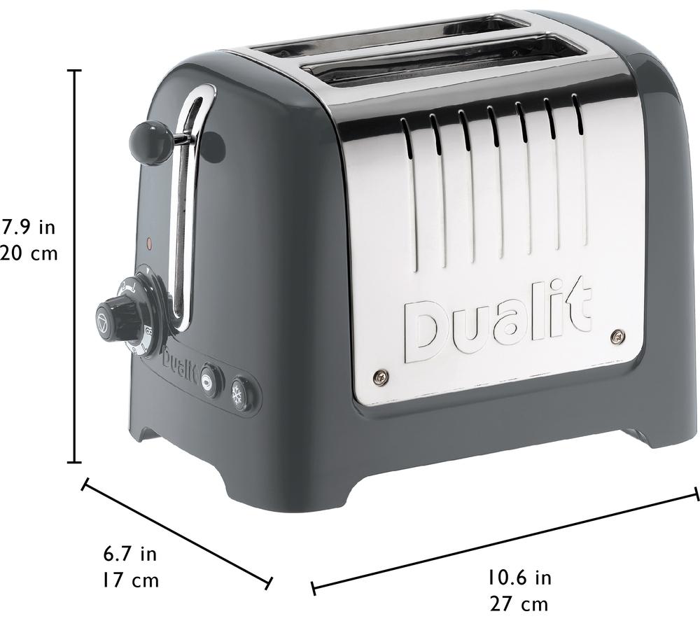 DUALIT Lite 26204 2-Slice Toaster - Grey image number 8 of 8