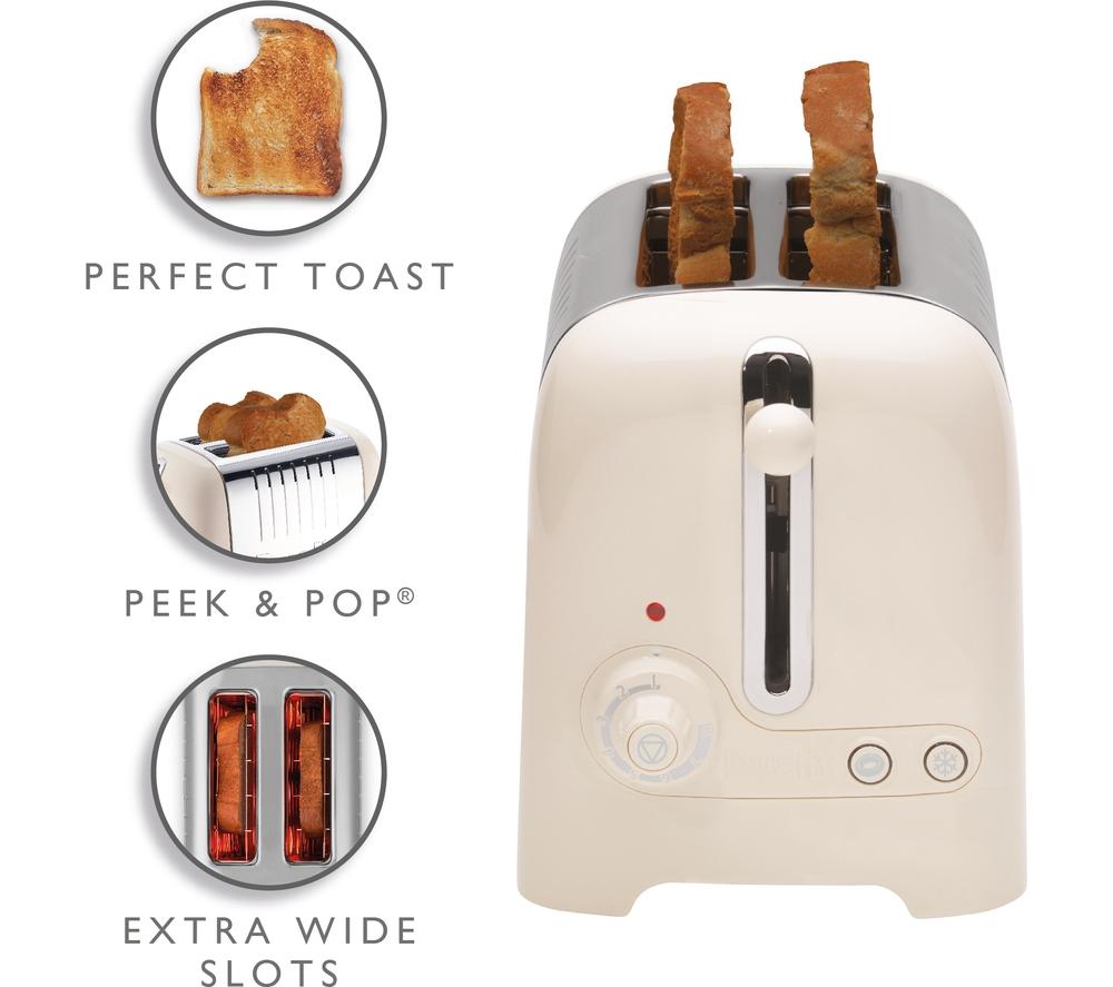 DUALIT Lite 26213 2-Slice Toaster - Canvas White image number 5 of 8
