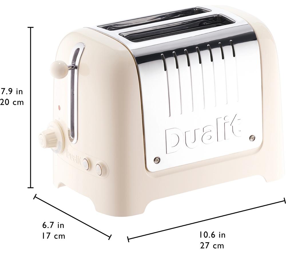 DUALIT Lite 26213 2-Slice Toaster - Canvas White image number 8 of 8