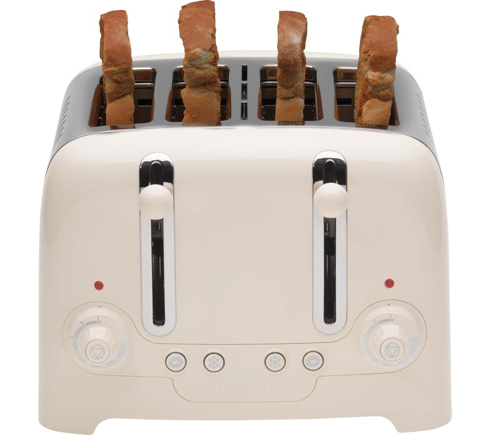 DUALIT Lite 46213 4-Slice Toaster - Canvas White