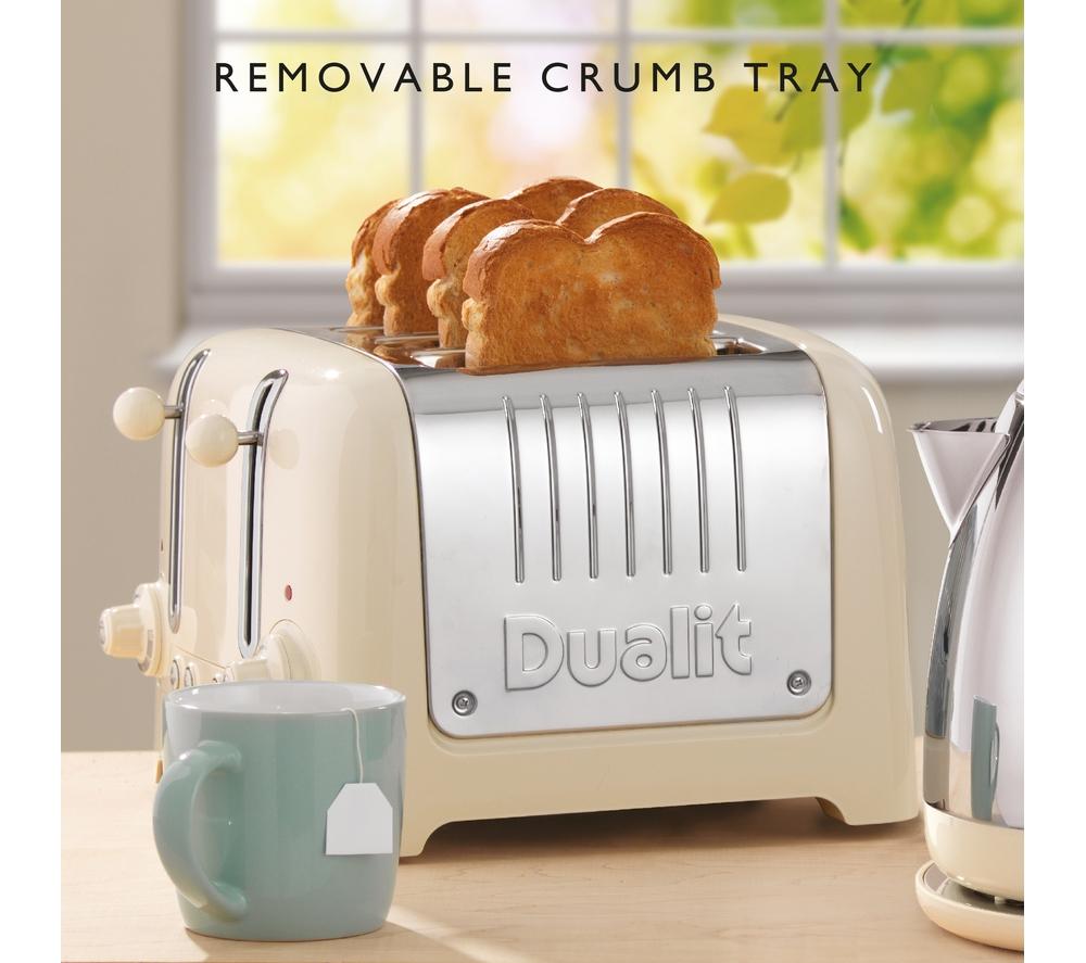 DUALIT Lite 46213 4-Slice Toaster - Canvas White image number 4 of 8