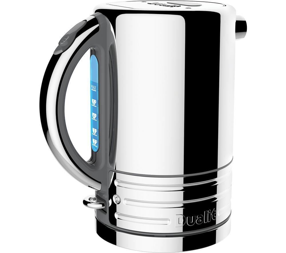 Dualit Architect 2 Slice Toaster and 1.5 Litre Kettle Set In Grey Steel