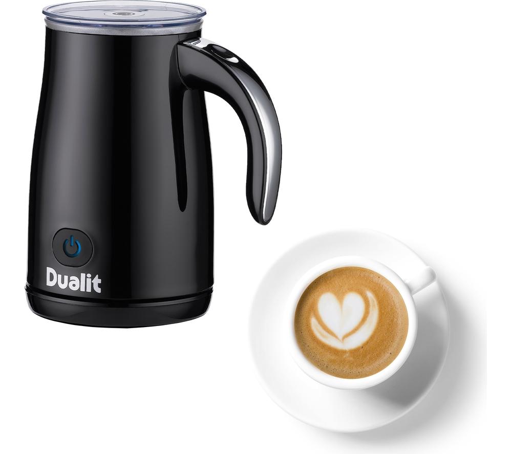 DUALIT 84135 Electric Milk Frother - Black, Black