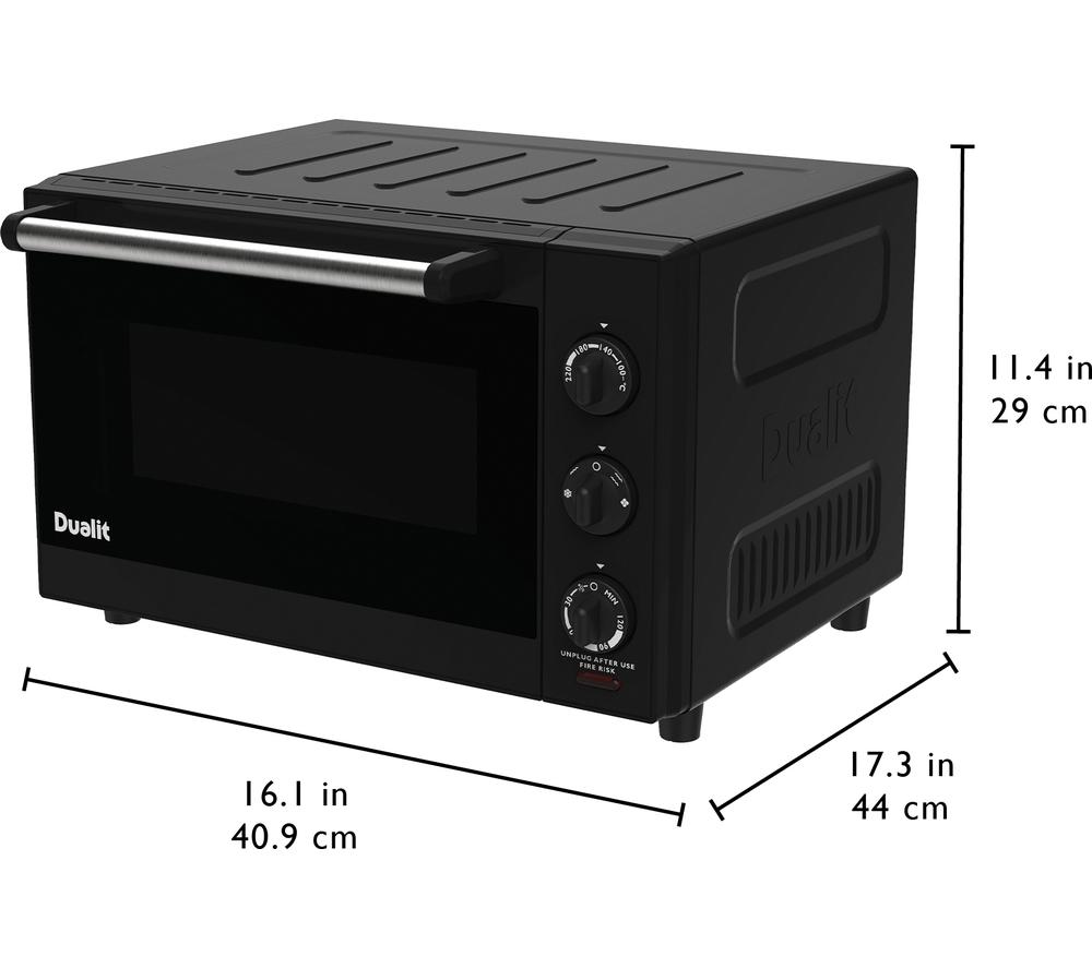 DUALIT 89220 Electric Mini Oven - Black image number 7 of 8