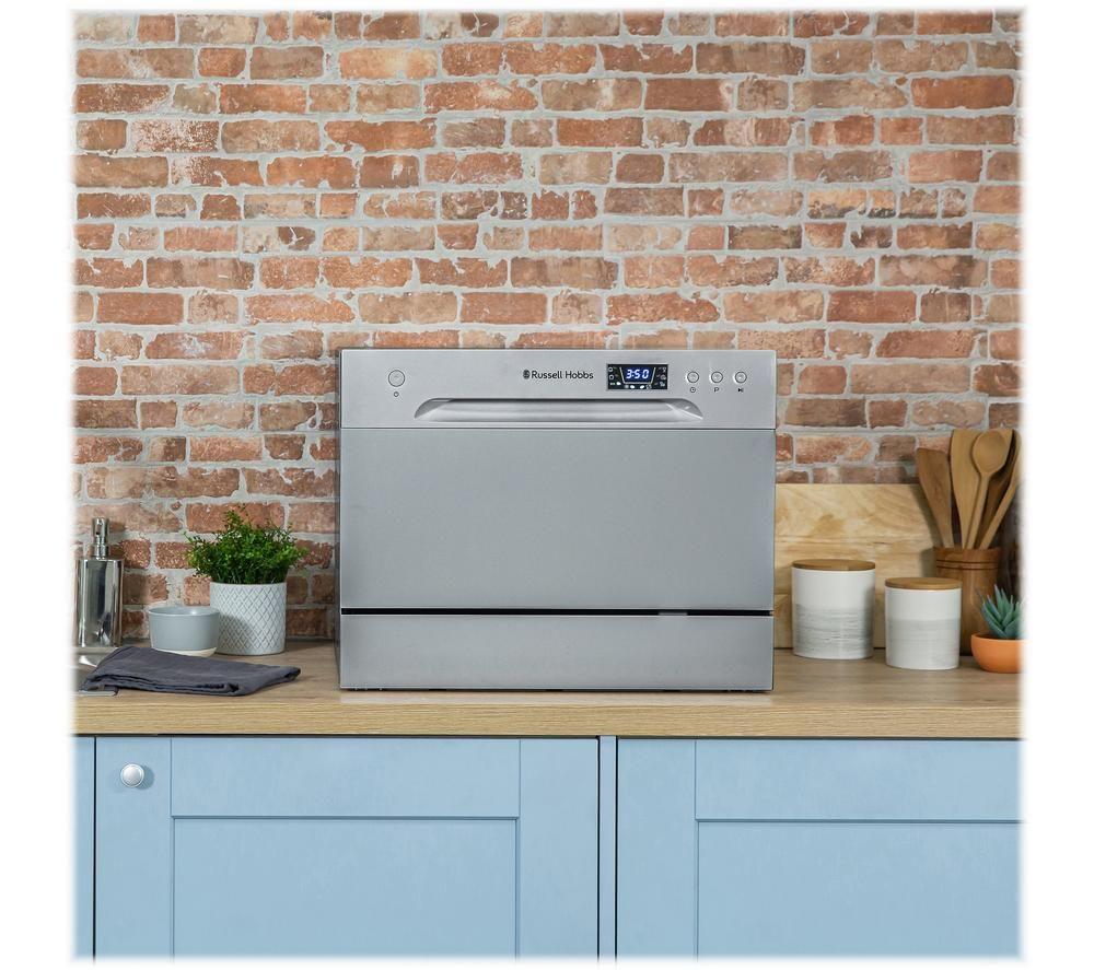 RUSSELL HOBBS RHTTDW6S Table Top Dishwasher - Silver image number 3 of 7