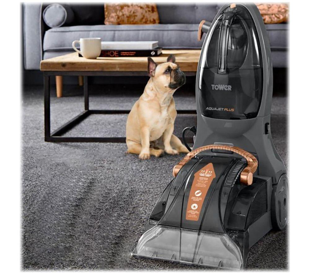 TOWER Aquajetplus T548003 Upright Carpet Cleaner - Black & Rose Gold image number 7 of 8