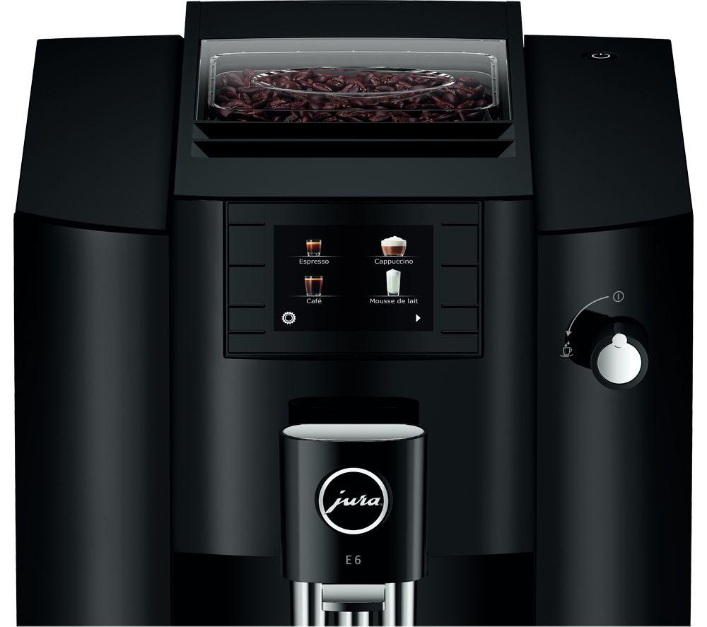 JURA E6 Bean to Cup Coffee Machine - Black image number 3 of 5
